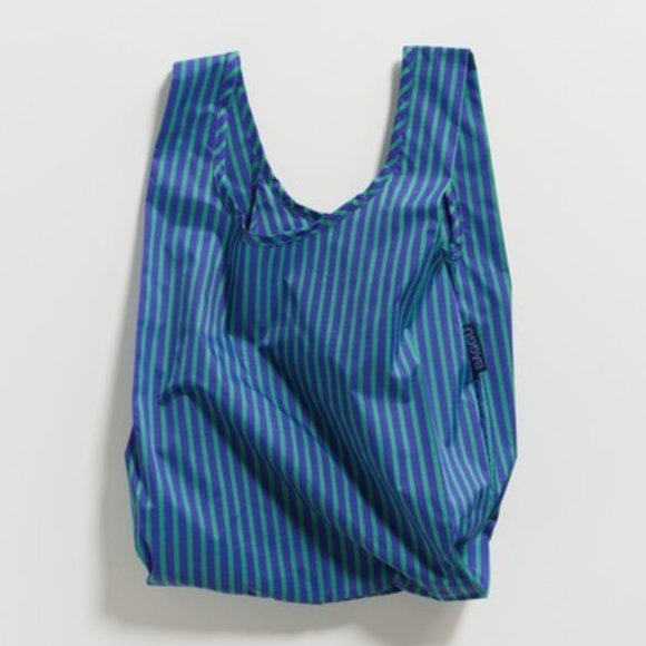 NWT Baby Baggu - Cobalt & Jade stripes - Picture 1 of 5